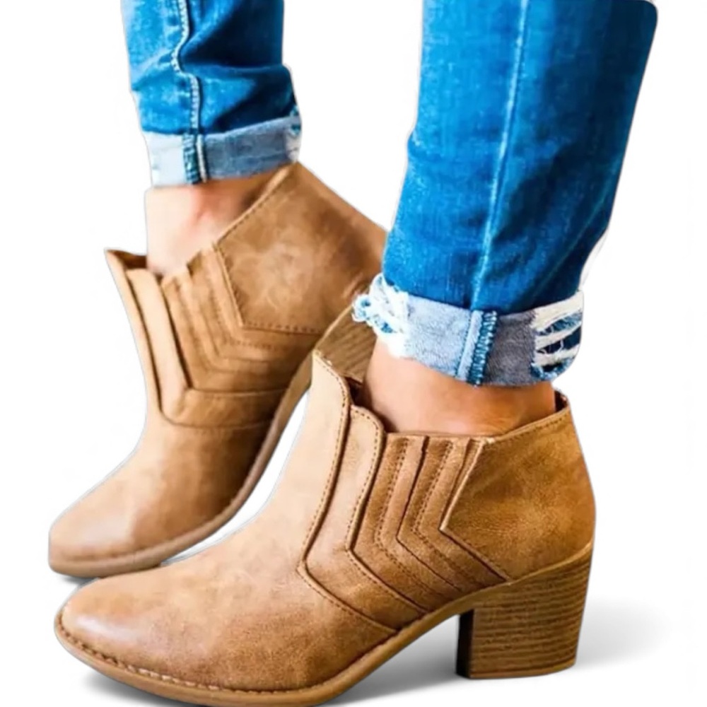Sophie Sue Ankle Boot Booties Pull On Vegan Comfort Versatile Size 9